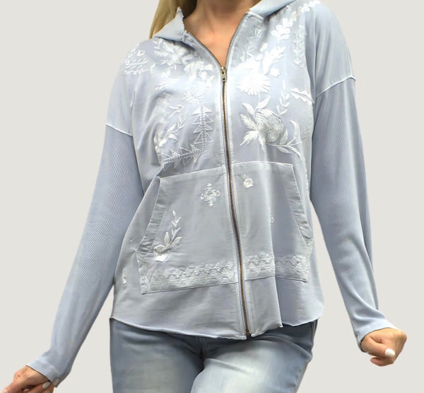 Caite Zuri Embroidered Hoodie